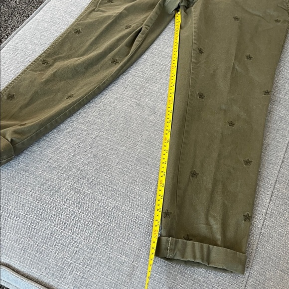 Fun Khaki Green Pants with Embroidered Stars!!! - Picture 12 of 12